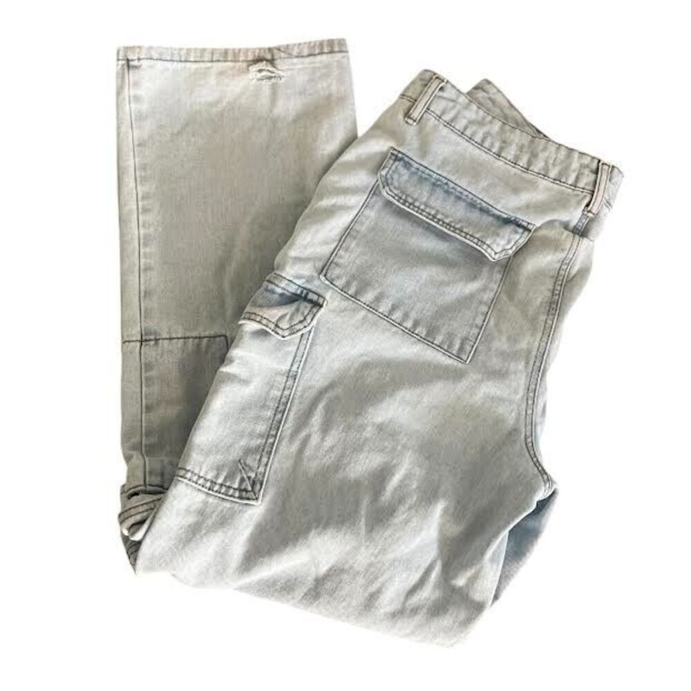 Boom Boom Jeans Los Angeles Cargo Pants 13/31 Straight Leg Denim Skater …